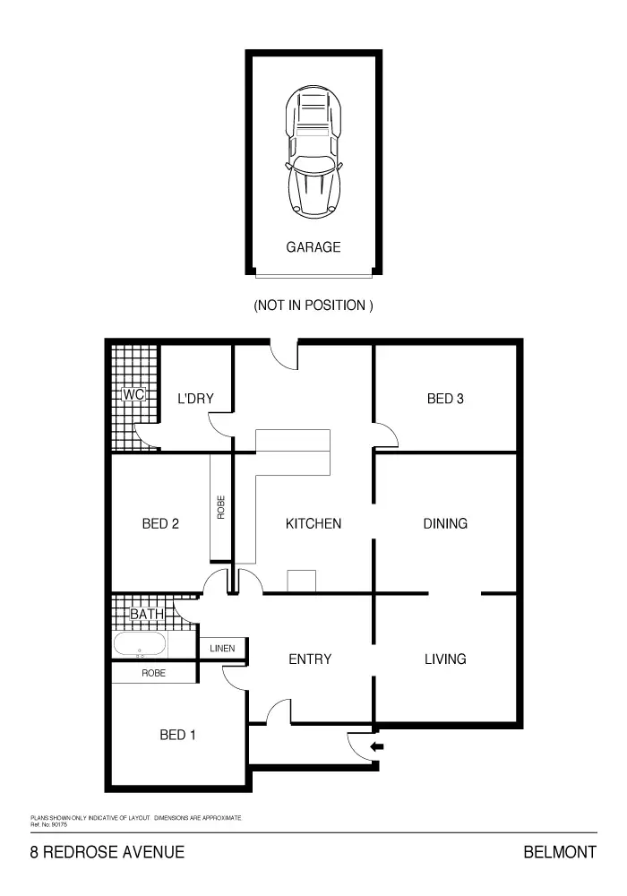 Floorplan of Homely house listing, 8 Redrose Avenue, Belmont NSW 2280