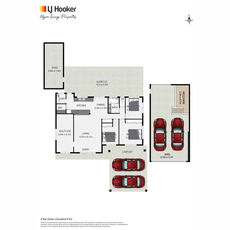 Floorplan of Homely house listing, 4 Ray Street, Cleveland QLD 4163
