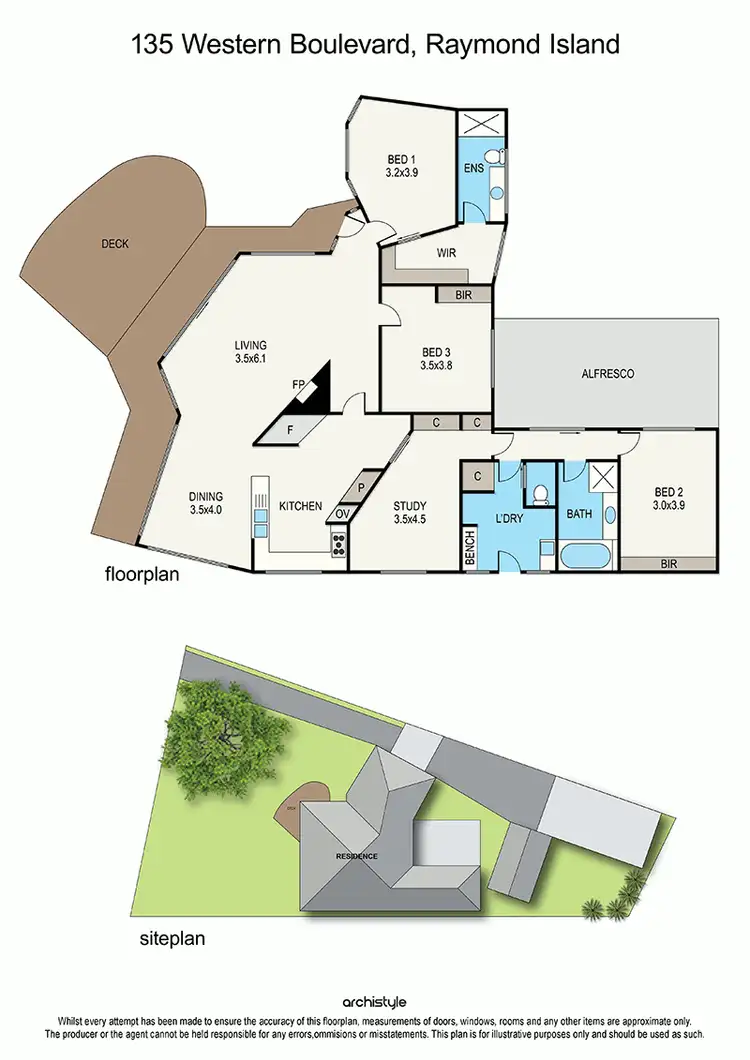 Floorplan of Homely house listing, 135 Western Boulevard, Raymond Island VIC 3880