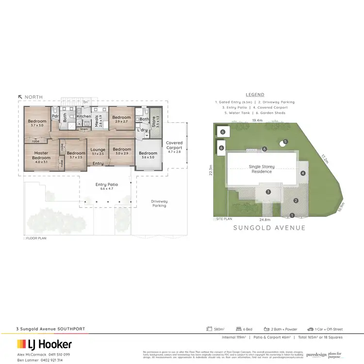 Floorplan of Homely house listing, 1-3 Sungold Avenue, Southport QLD 4215