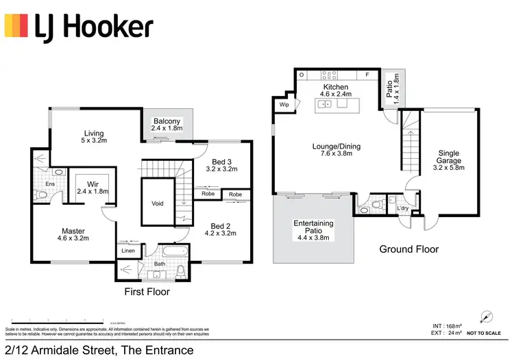 Floorplan of Homely townhouse listing, 2/12 Armidale Street, The Entrance NSW 2261