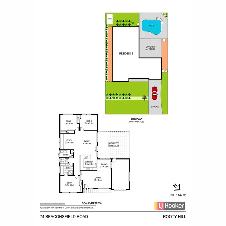 Floorplan of Homely house listing, 74 Beaconsfield Road, Rooty Hill NSW 2766