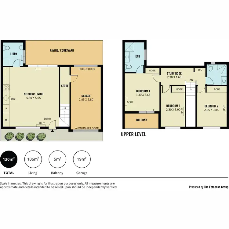 Floorplan of Homely townhouse listing, 32 Yates Street, Mawson Lakes SA 5095
