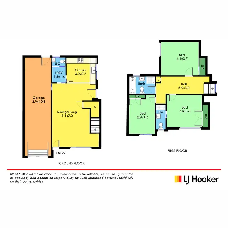 Floorplan of Homely townhouse listing, 5/166-168 Rooty Hill Road North, Rooty Hill NSW 2766