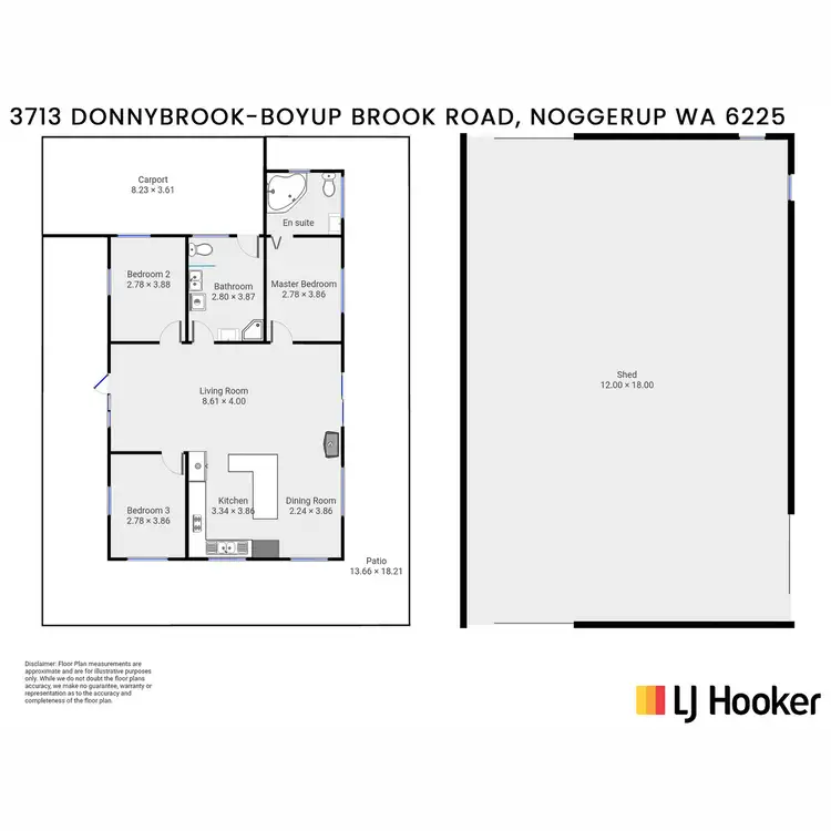 Floorplan of Homely house listing, 3713 Donnybrook-Boyup Brook Road, Noggerup WA 6225