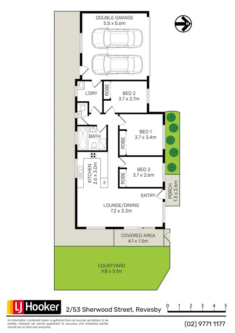 Floorplan of Homely villa listing, 2/53 Sherwood Street, Revesby NSW 2212