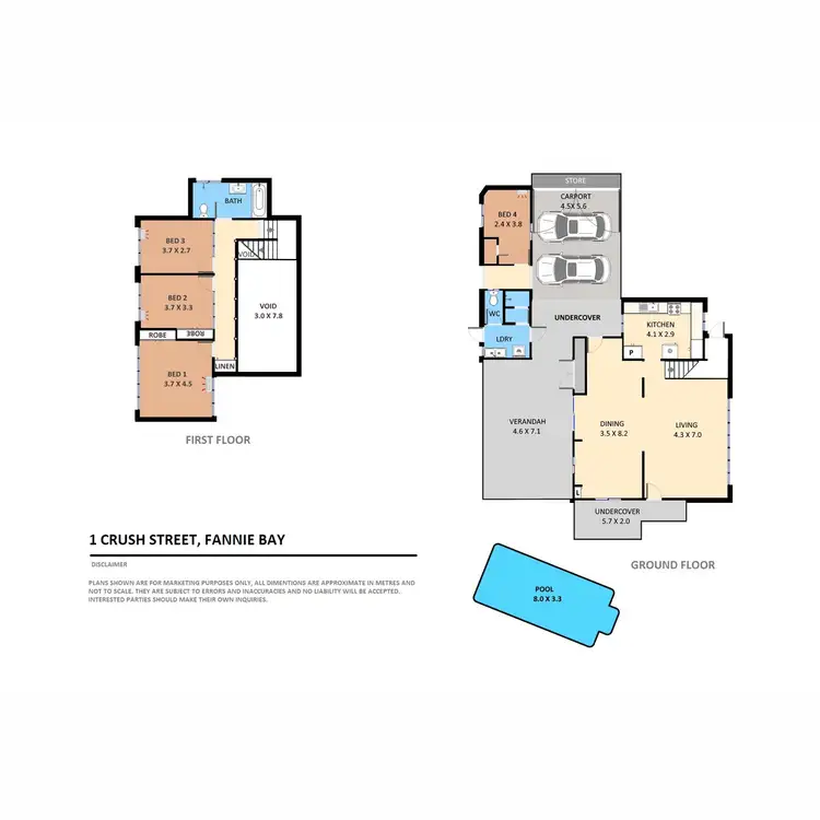 Floorplan of Homely house listing, 1 Crush Street, Fannie Bay NT 820