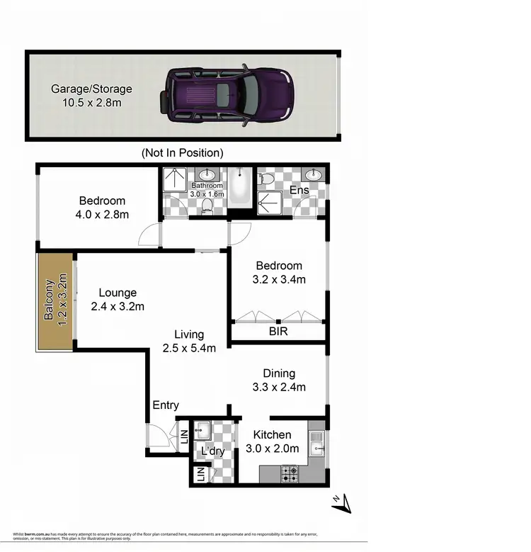 Floorplan of Homely unit listing, 7/512 Mowbray Road, Lane Cove NSW 2066
