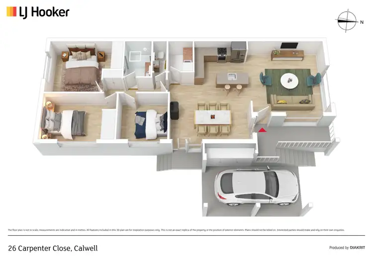 Floorplan of Homely house listing, 26 Carpenter Close, Calwell ACT 2905