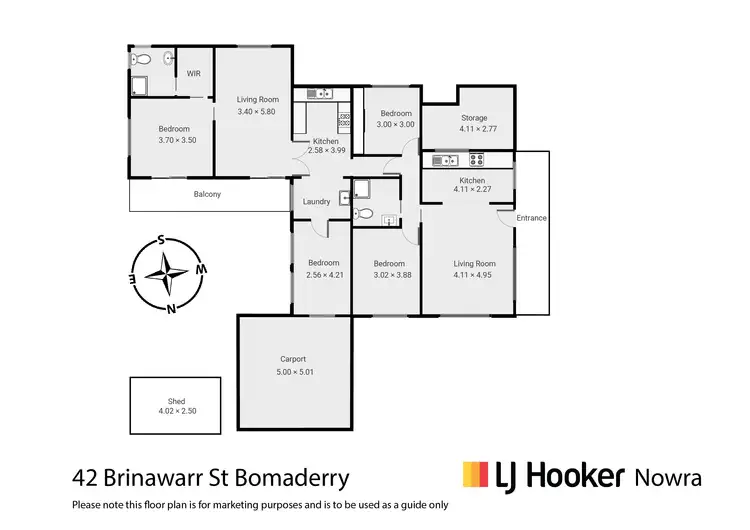 Floorplan of Homely house listing, 42 Brinawarr Street, Bomaderry NSW 2541