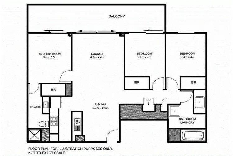 Floorplan of Homely apartment listing, 28/8 Hordern Street, Victoria Park WA 6100