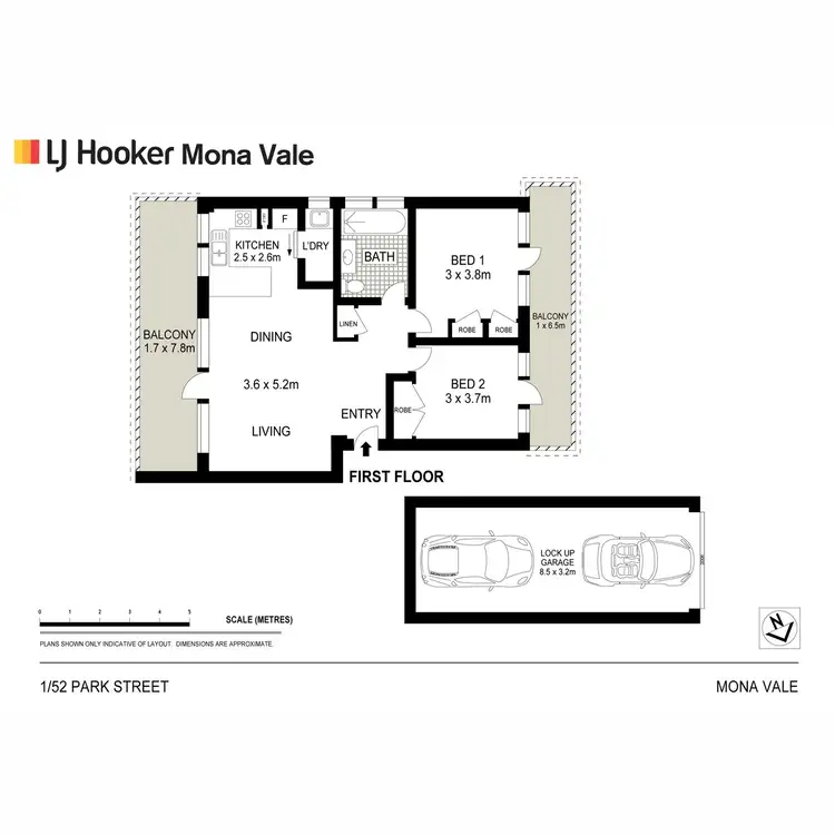 Floorplan of Homely unit listing, 1/52 Park Street, Mona Vale NSW 2103
