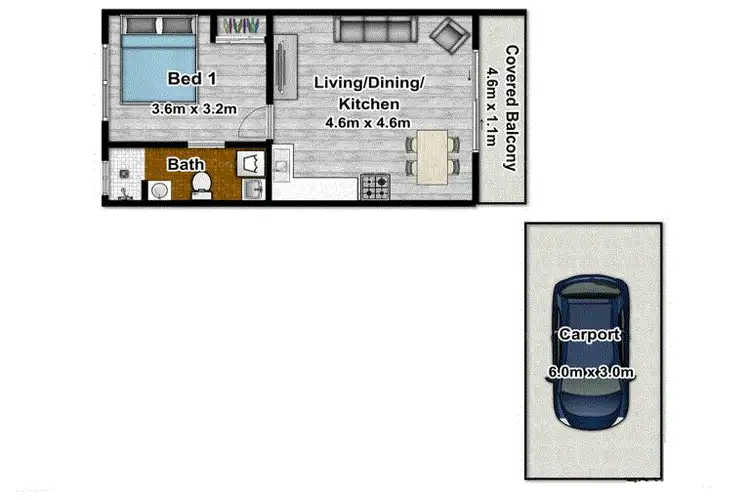 Floorplan of Homely unit listing, 8/2 McPherson Close, Edge Hill QLD 4870