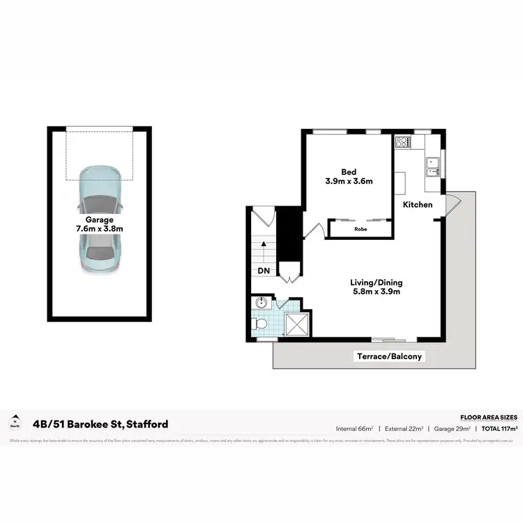 Floorplan of Homely unit listing, 4b/51 Barokee Street, Stafford QLD 4053