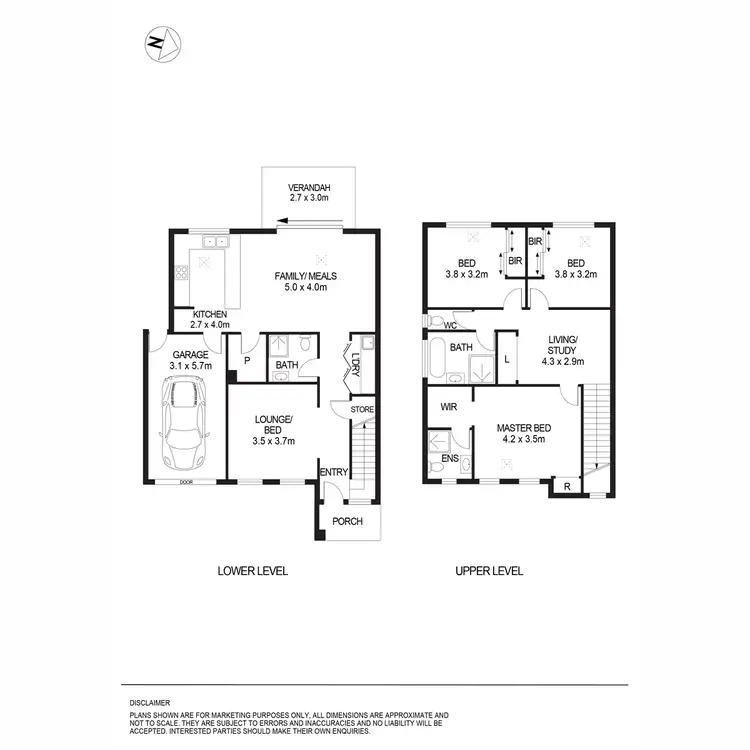 Floorplan of Homely townhouse listing, 2E, F & G Athol Avenue, Tranmere SA 5073
