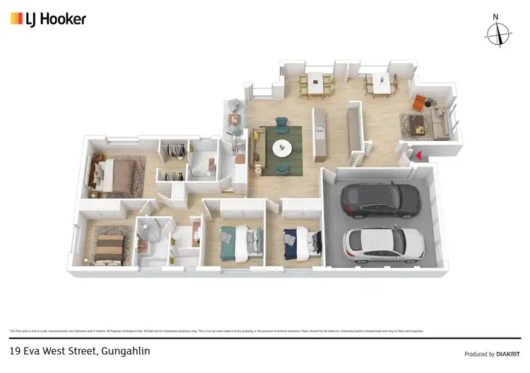 Floorplan of Homely house listing, 19 Eva West Street, Gungahlin ACT 2912