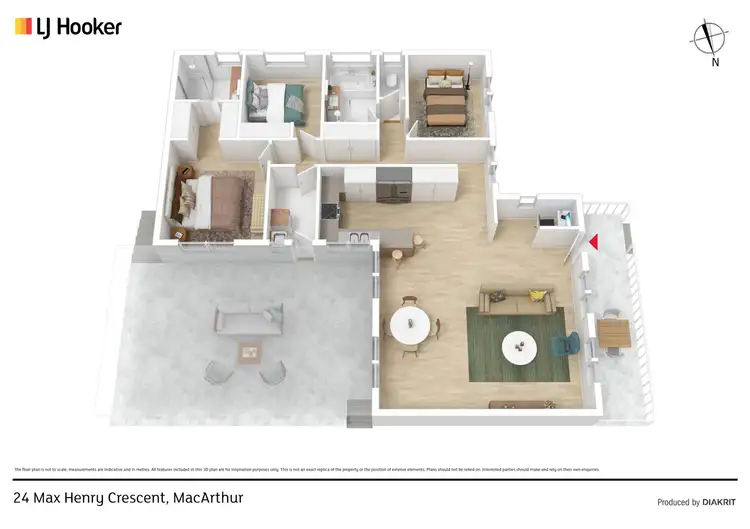 Floorplan of Homely house listing, 24 Max Henry Crescent, Macarthur ACT 2904