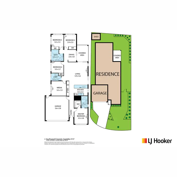 Floorplan of Homely house listing, 6 Southwood Crescent, Capalaba QLD 4157