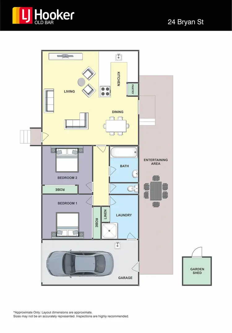 Floorplan of Homely house listing, 24 Bryan Street, Old Bar NSW 2430