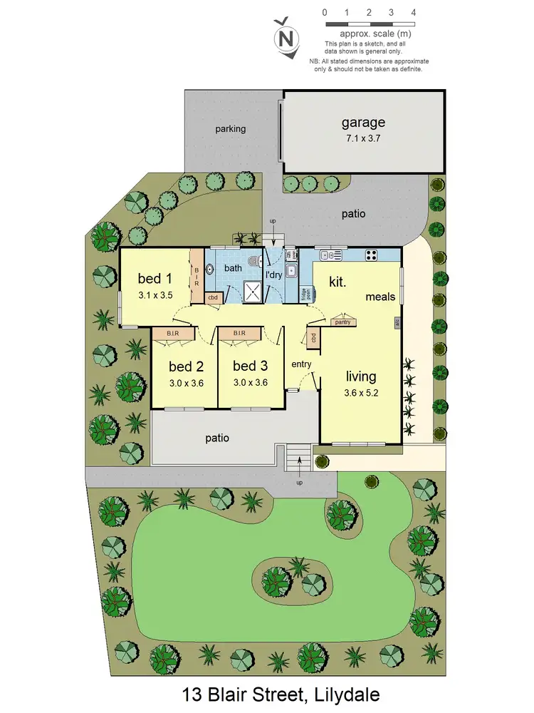 Floorplan of Homely house listing, 13 Blair Street, Lilydale VIC 3140