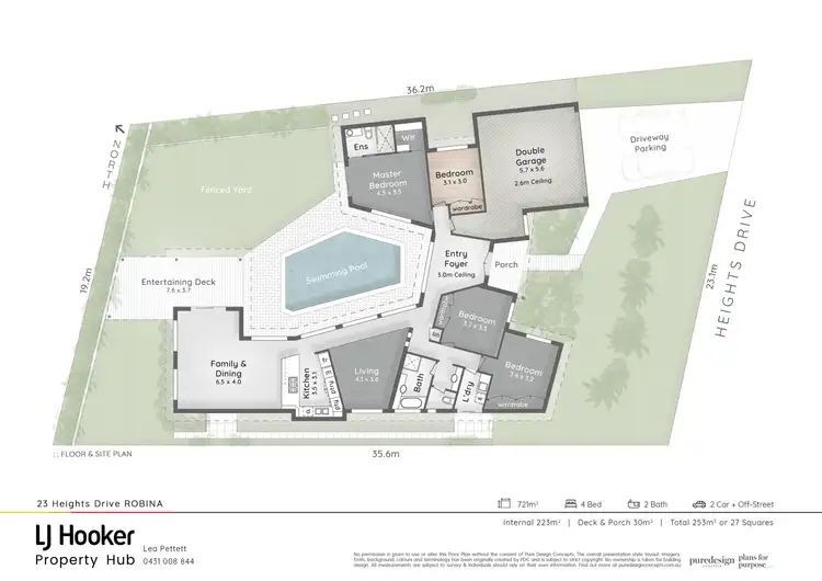 Floorplan of Homely house listing, 23 Heights Drive, Robina QLD 4226