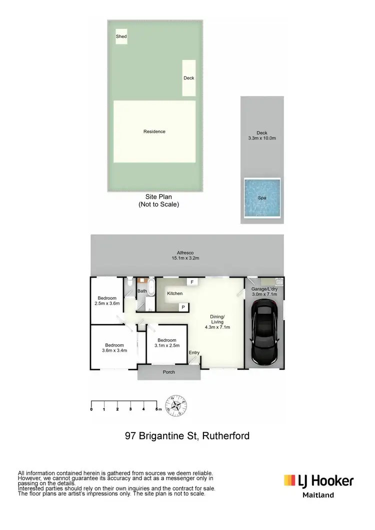 Floorplan of Homely house listing, 97 Brigantine Street, Rutherford NSW 2320