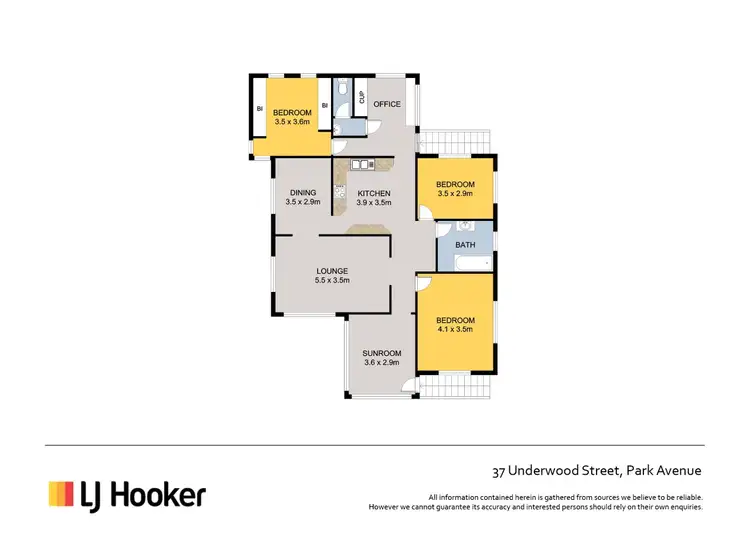 Floorplan of Homely house listing, 37 Underwood Street, Park Avenue QLD 4701