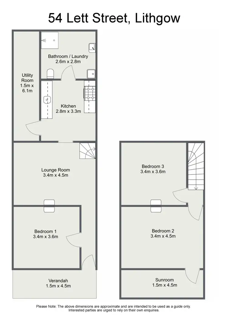 Floorplan of Homely terrace listing, 54 Lett Street, Lithgow NSW 2790