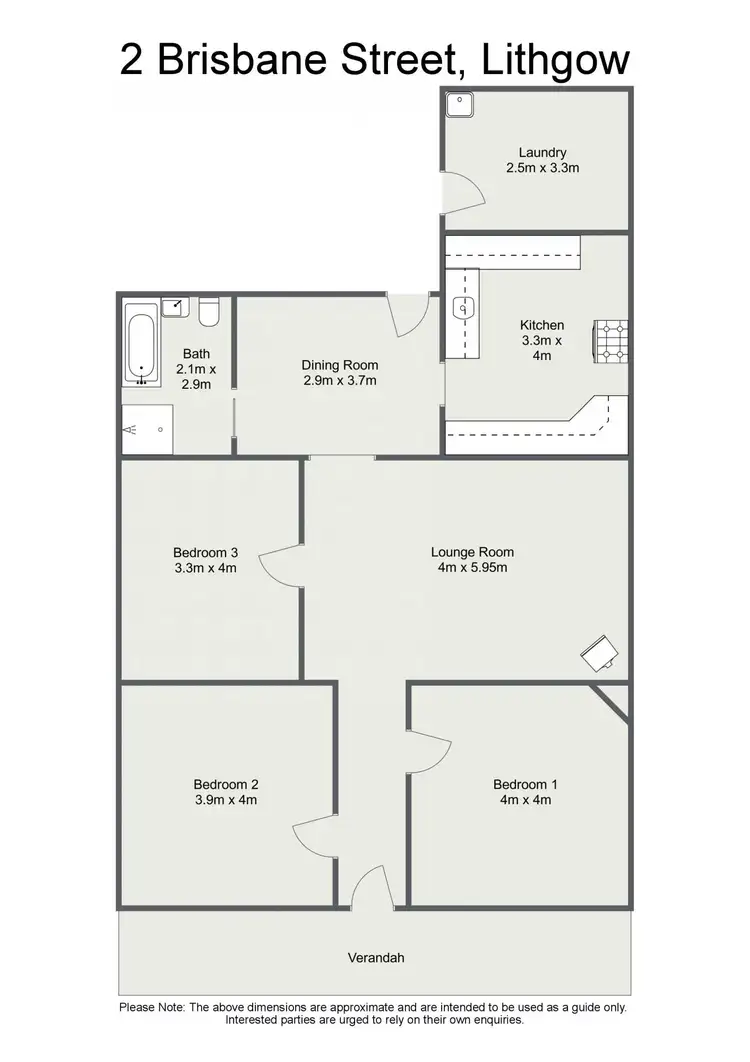 Floorplan of Homely house listing, 2 Brisbane Street, Lithgow NSW 2790