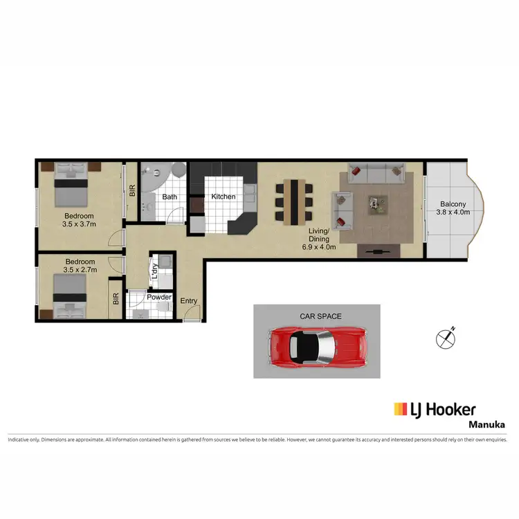 Floorplan of Homely apartment listing, 8/41 Leahy Close, Narrabundah ACT 2604
