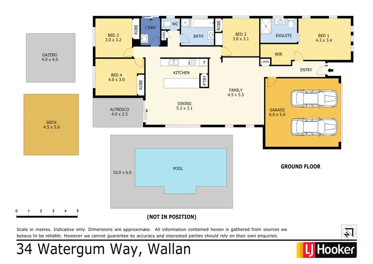 Floorplan of Homely house listing, 34 Watergum Way, Wallan VIC 3756