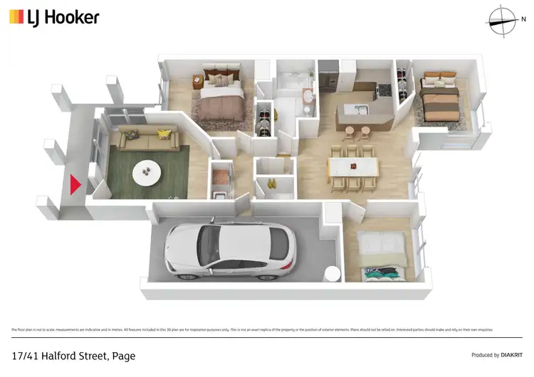 Floorplan of Homely townhouse listing, 17/41 Halford Crescent, Page ACT 2614