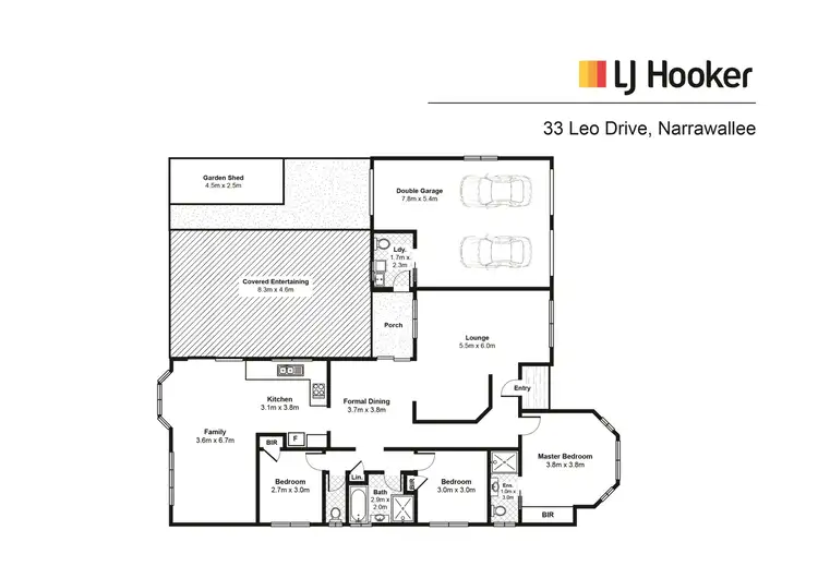 Floorplan of Homely house listing, 33 Leo Drive, Narrawallee NSW 2539
