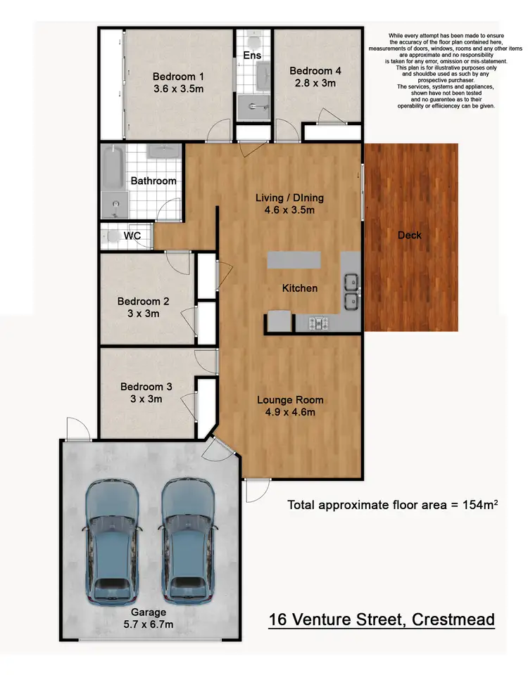 Floorplan of Homely house listing, 16 Venture Street, Crestmead QLD 4132
