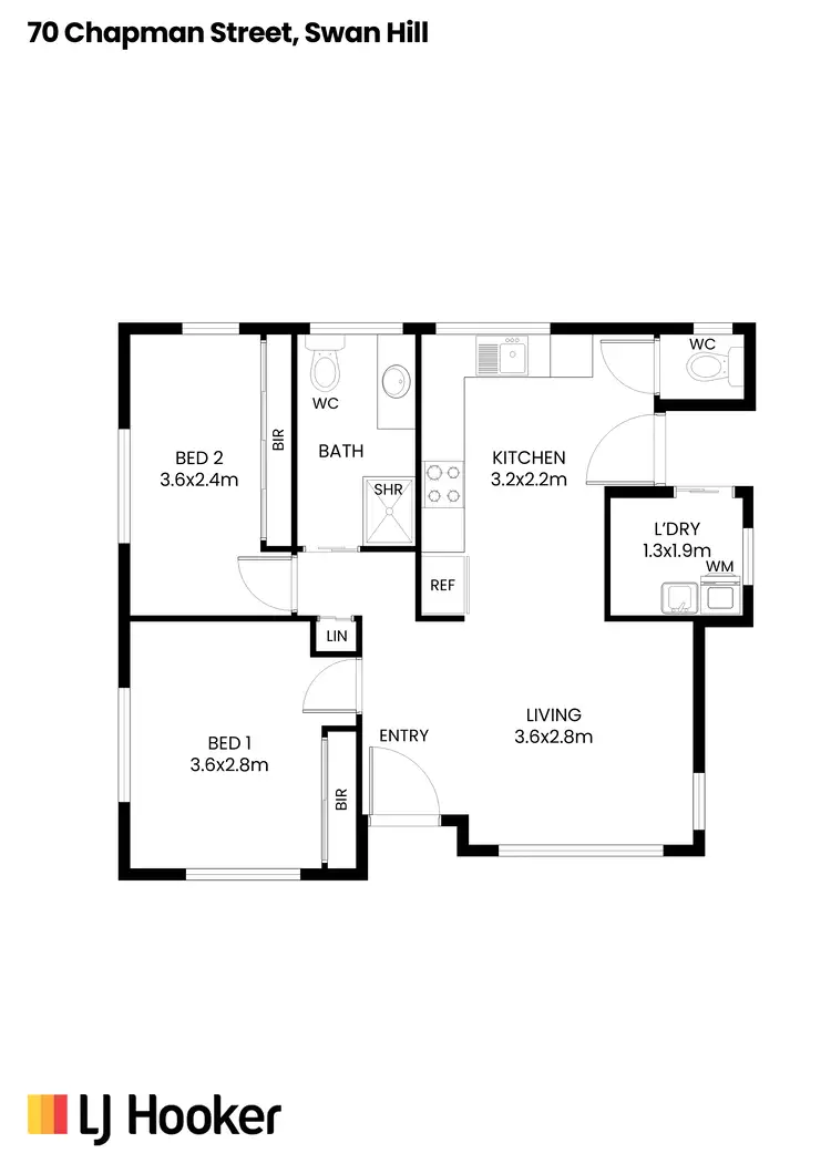 Floorplan of Homely house listing, 70 Chapman Street, Swan Hill VIC 3585