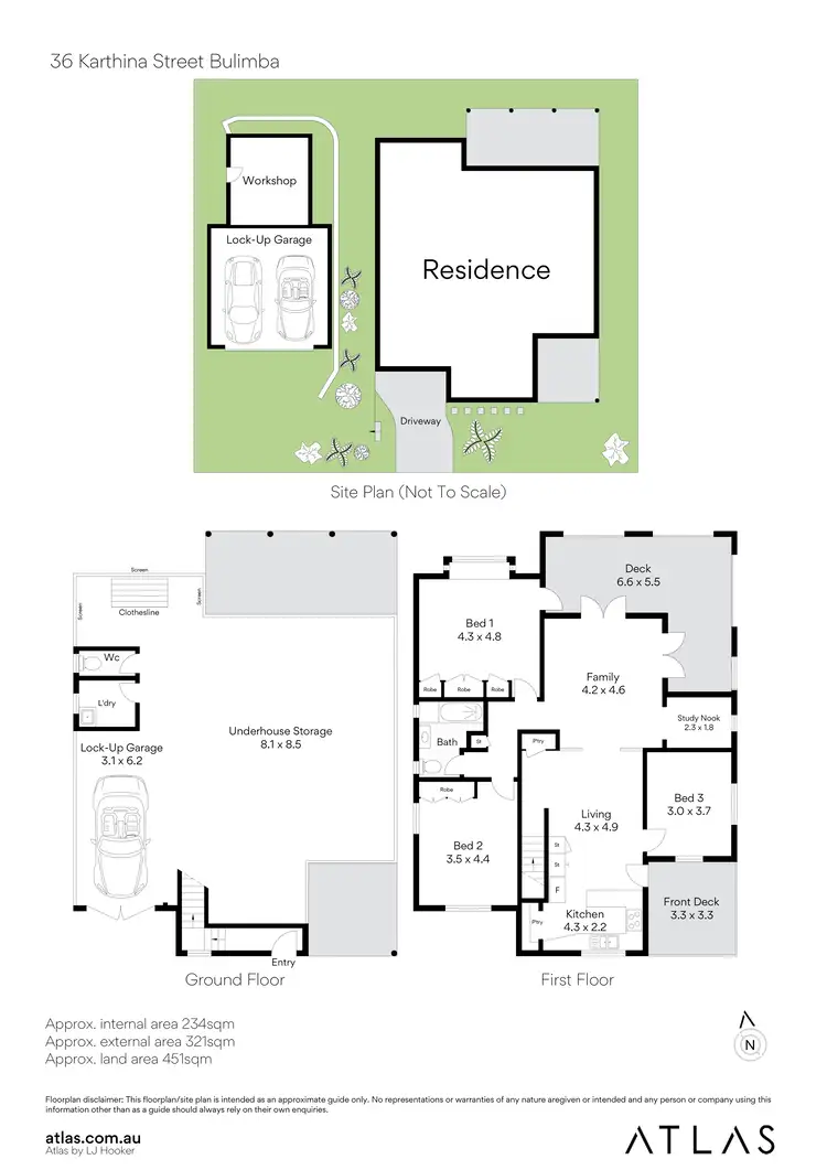 Floorplan of Homely house listing, 36 Karthina Street, Bulimba QLD 4171