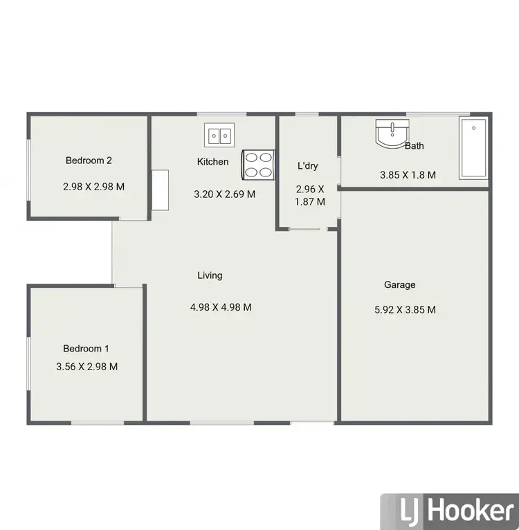Floorplan of Homely unit listing, Unit 1/10 Walton Street, West Launceston TAS 7250