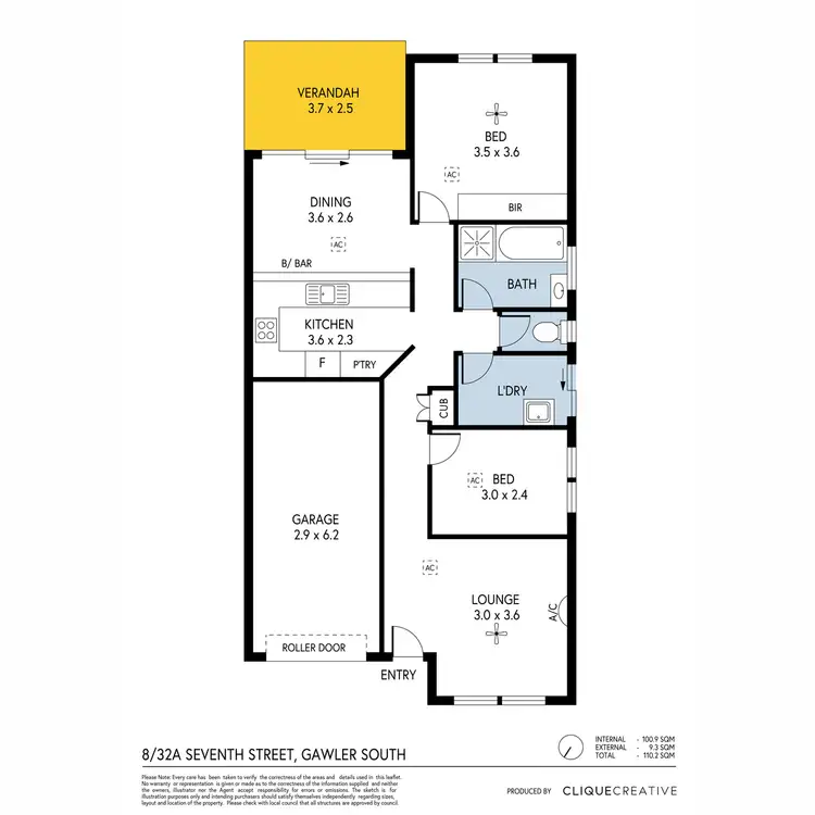 Floorplan of Homely house listing, 8/32A Seventh Street, Gawler South SA 5118