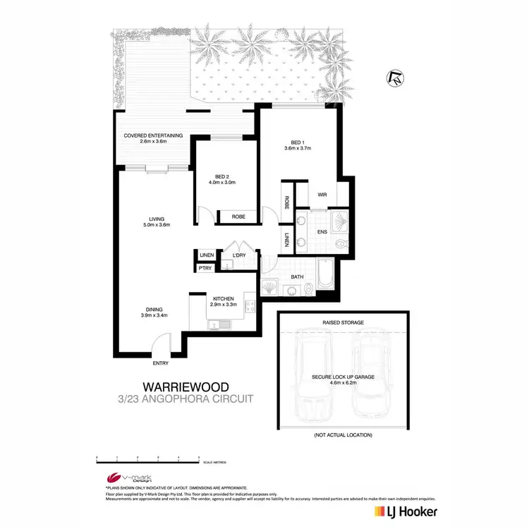Floorplan of Homely apartment listing, 3/23 Angophora Circuit, Warriewood NSW 2102