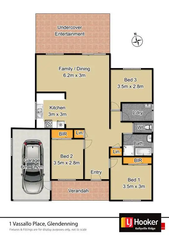 Floorplan of Homely house listing, 1 Vassallo Place, Glendenning NSW 2761