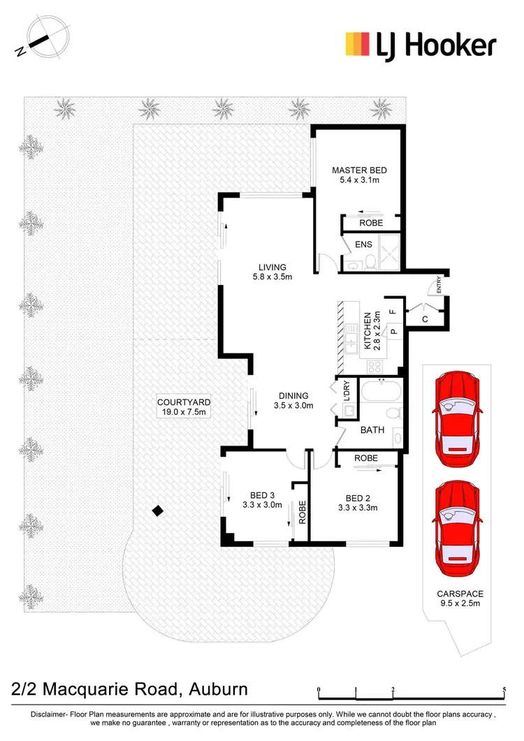 Floorplan of Homely apartment listing, 2/2 Macquarie Rd, Auburn NSW 2144