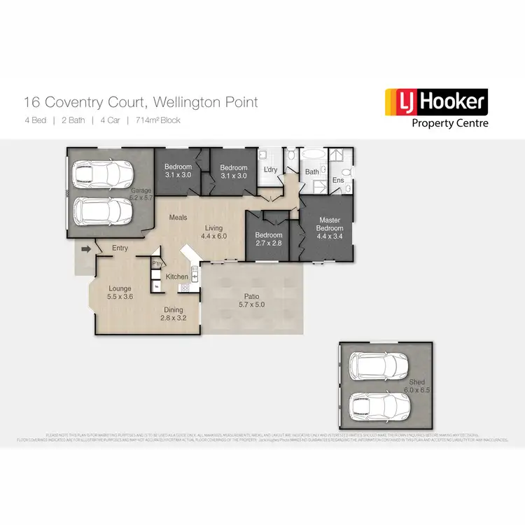 Floorplan of Homely house listing, 16 Coventry Court, Wellington Point QLD 4160