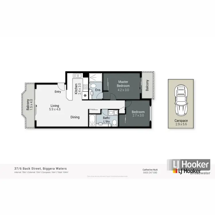 Floorplan of Homely unit listing, 37/6 Back Street, Biggera Waters QLD 4216