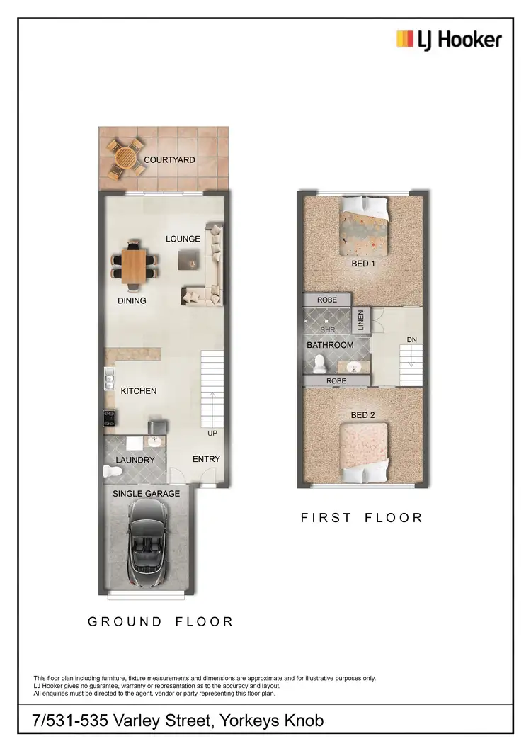 Floorplan of Homely townhouse listing, 7/531-535 Varley Street, Yorkeys Knob QLD 4878