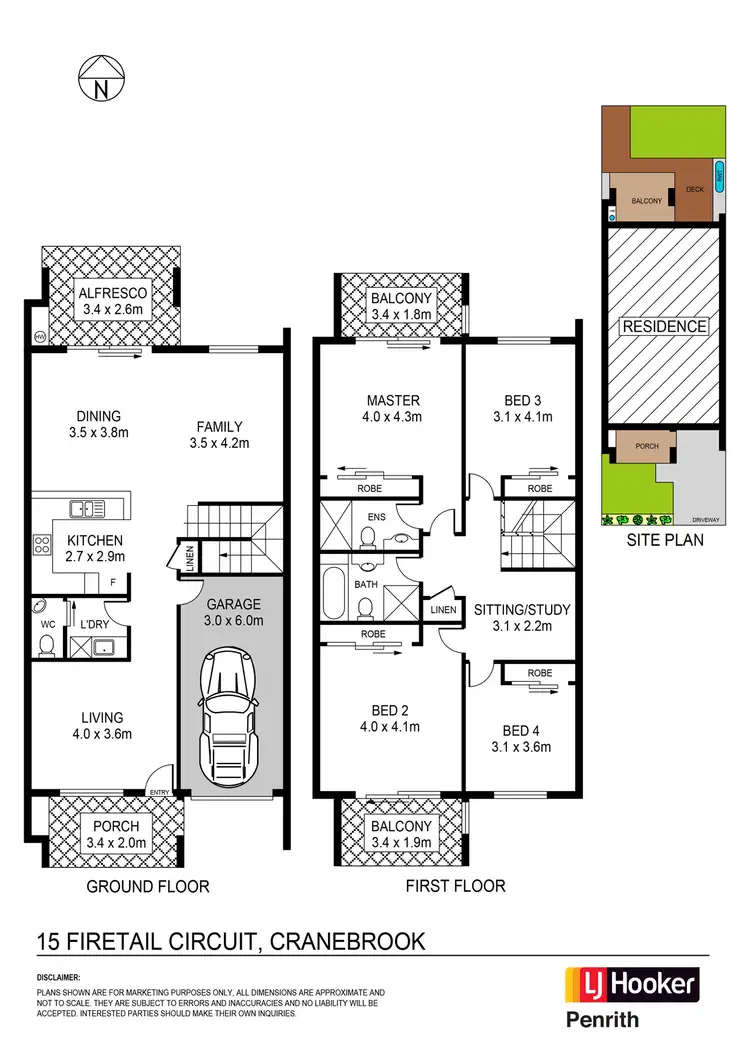 Floorplan of Homely terrace listing, 15 Firetail Cct, Cranebrook NSW 2749
