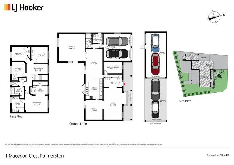 Floorplan of Homely house listing, 1 Macedon Crescent, Palmerston ACT 2913
