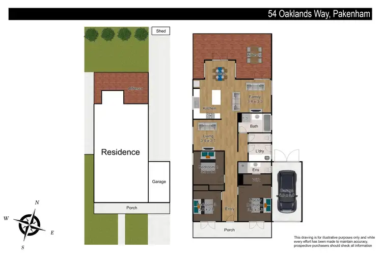 Floorplan of Homely house listing, 54 Oaklands Way, Pakenham VIC 3810