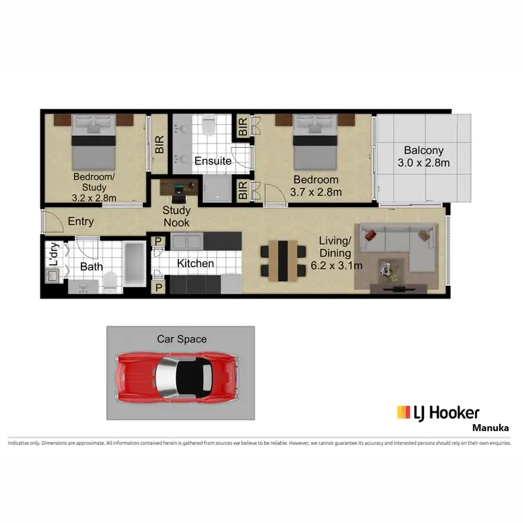 Floorplan of Homely apartment listing, 108/8 Cape Street, Dickson ACT 2602