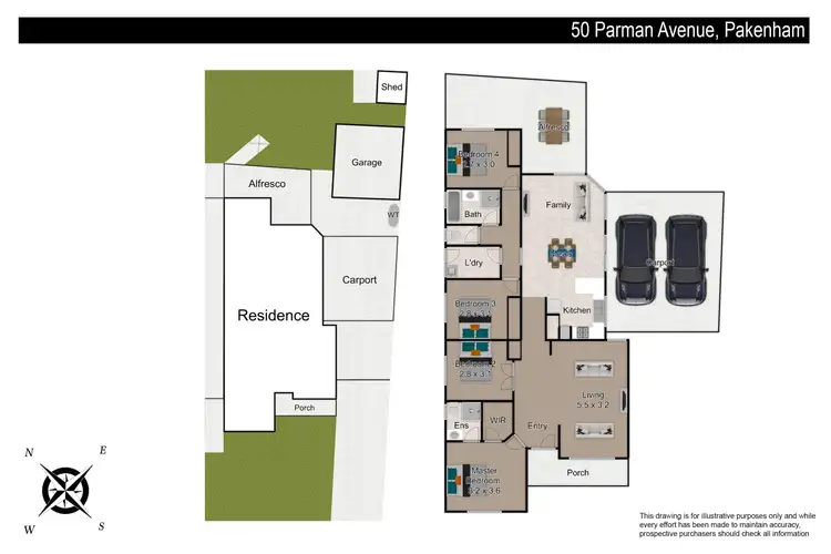 Floorplan of Homely house listing, 50 Parman Avenue, Pakenham VIC 3810