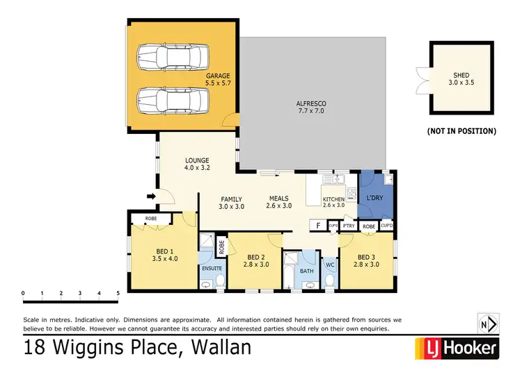 Floorplan of Homely house listing, 18 Wiggins Place, Wallan VIC 3756